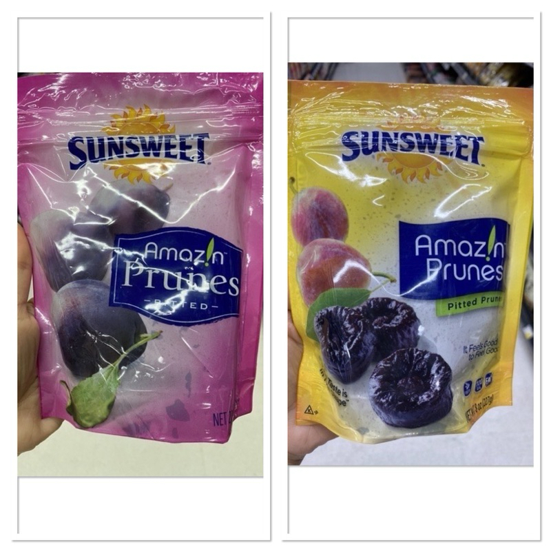 Sunsweet Amazin Prunes Pitted Prunes 227 G. ลูกพรุน ชนิดไม่มีเมล็ด ฉลากทอง ซันสวีท / Amazin Prunes ล