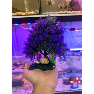 ต้นไม้เทียมตกแต่งตู้ปลา ต้นไม้ปลอมเพิ่มความสวยงาม ไม่ต้องดูแล สำหรับตู้กุ้ง ตู้ไม้น้ำ ปลอดภัยกับสัตว์น้ำทุกชนิด