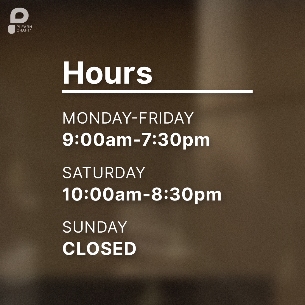 CTBT003 Hours Basic สติ๊กเกอร์เวลาเปิดปิดแบบเรียบทันสมัย แต่งร้าน แต่งบ้าน แต่งคาเฟ่ แต่งรถ ติดกระจก ติดผนัง