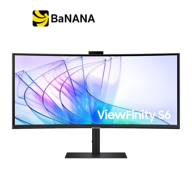 จอมอนิเตอร์ SAMSUNG ViewFinity LS34C650VAEXXT (VA 2K Curved USB-C Webcam) by Banana IT