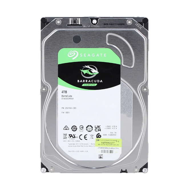 4 TB 3.5" HDD (ฮาร์ดดิสก์ 3.5") SEAGATE IRONWOLF - 5400RPM SATA3 (ST4000VN006)