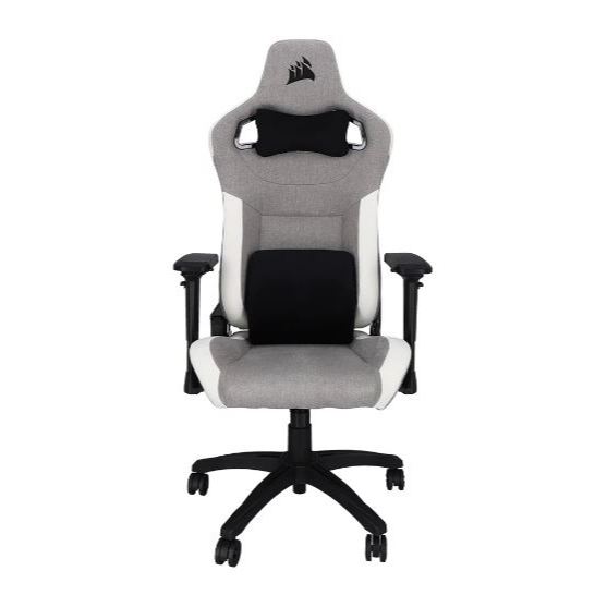 GAMING CHAIR (เก้าอี้เกมมิ่ง) CORSAIR T3 2023 RUSH GAMING (CF-9010058-WW) (WHITE-GRAY)