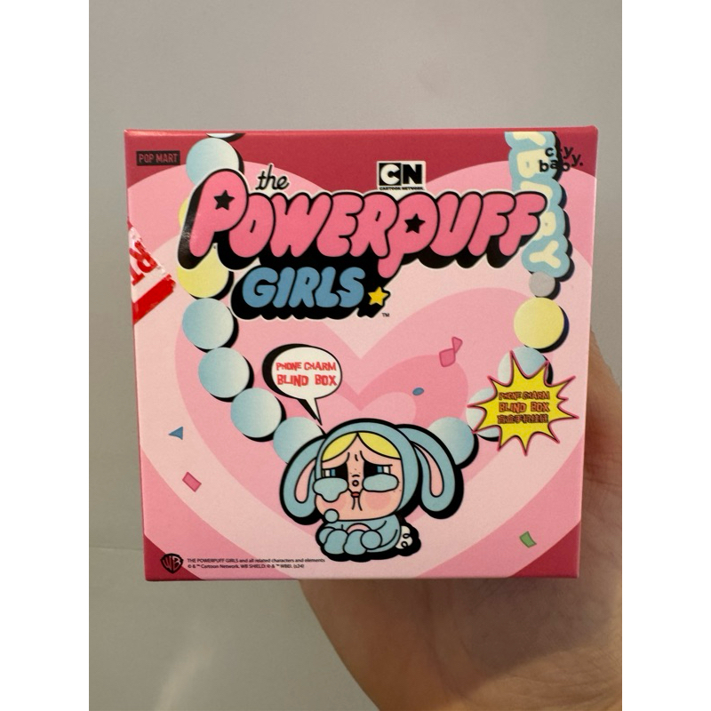 [มือ1 พร้อมส่ง!! กล่องสุ่ม ลุ้นซี] POP MART CRYBABY x Powerpuff Girls Phone Charm สายห้อยโทรศัพท์มือถือ