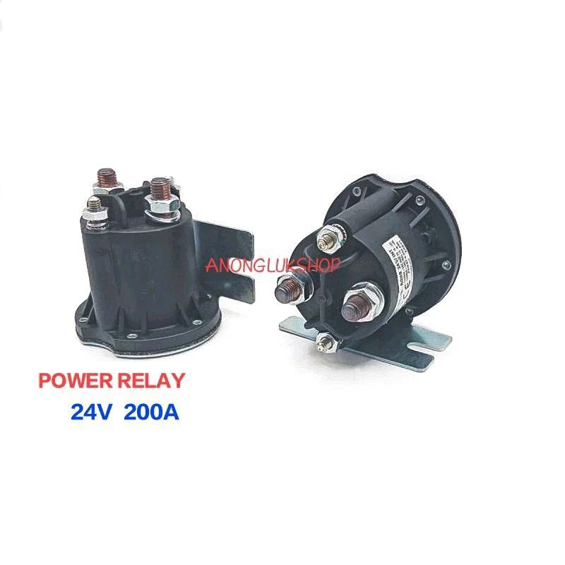 ราคา 1ตัว POWER RELAY 200A 12VDC 24VDC รีเลย์รถยกไฟฟ้า รีเลย์หน้าสัมผัส 12VDC 24VDC TROMBETTA พาวเวอร์รีเลย์ 200A