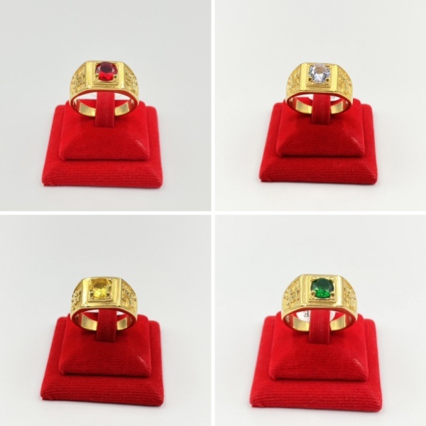 แหวนสแตนเลส18Kไม่ลอกไม่ดำมีให้เลือกหลายขนาดหลายสี