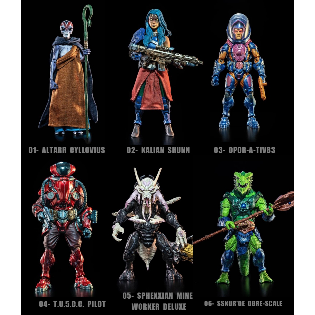 FOUR HORSEMEN : Cosmic Legions 6"- Outpost Zaxxius มีให้เลือก 7 แบบ
