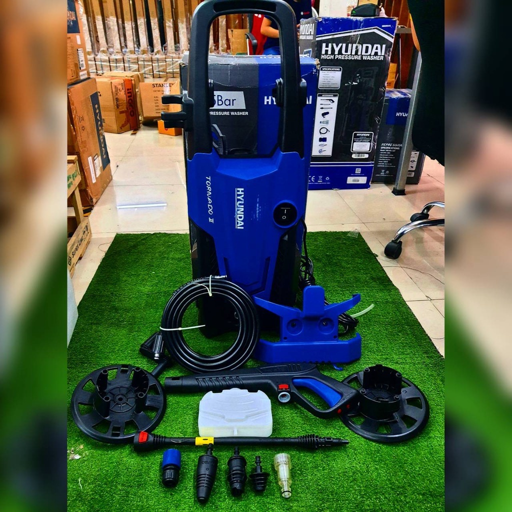 HYUNDAI เครื่องฉีดน้ำ แรงดันสูง TORNADO II 165BAR รุ่น HD-HDL-110P เครื่องฉีดน้ำแรงดันสูงฮุนได 2100 