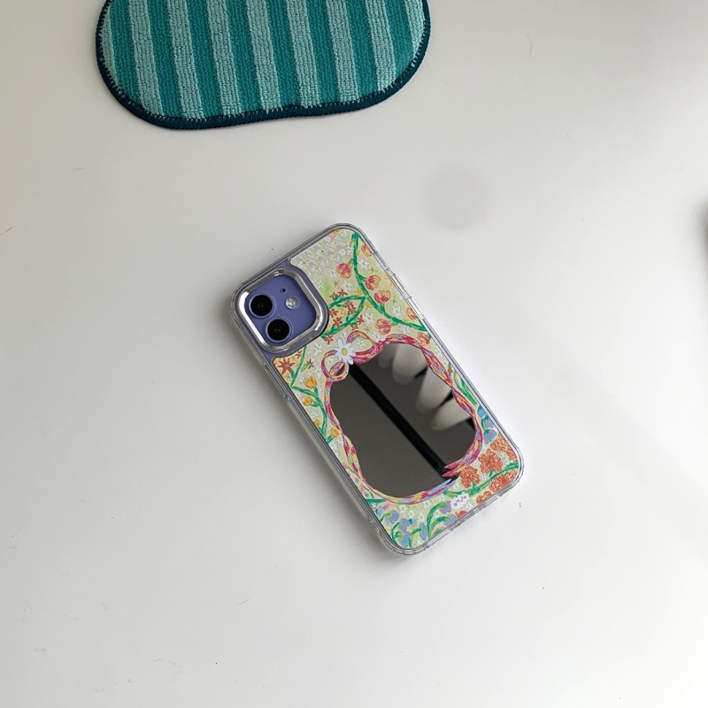 ส่งต่อเคส ไอโฟน 11 จากร้าน amuse stuff-case mirror flower เคสกระจกสกรีนลายดอกไม้