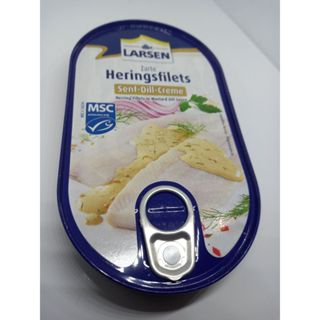 Herring fillets mustard-dill cream 200 grams from Larsen / เ…