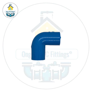 PVC(100 ตัว)ข้องอ 90 องศา ขนาด 1/2 นิ้ว หรือ 4 หุน ใช้สวมท่อ PVC ฟ้า มาตรฐานทั่วไป พร้อมส่ง