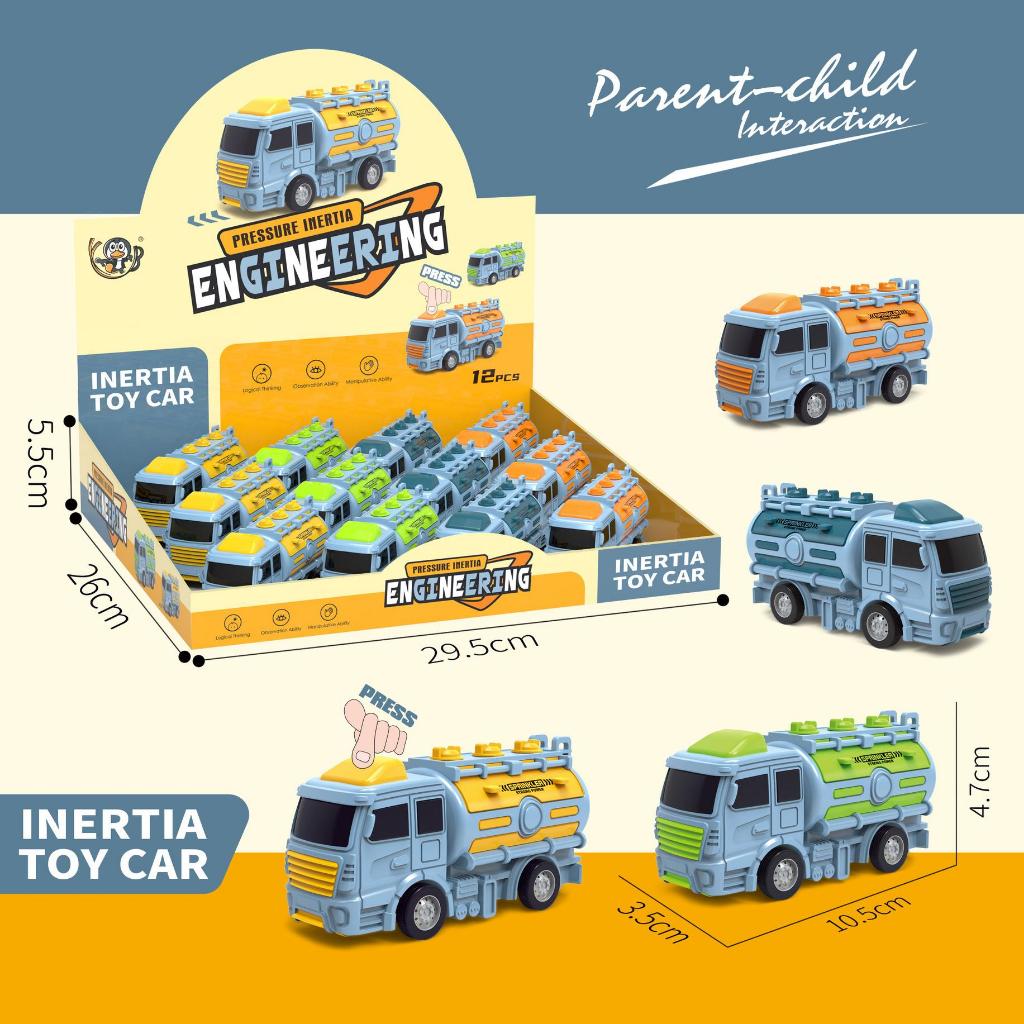 [พร้อมส่ง]ของเล่นเด็ก รถก่อสร้าง รถโม่ปูน Toys ENGINEERING TRUCK(มี 4 สี)