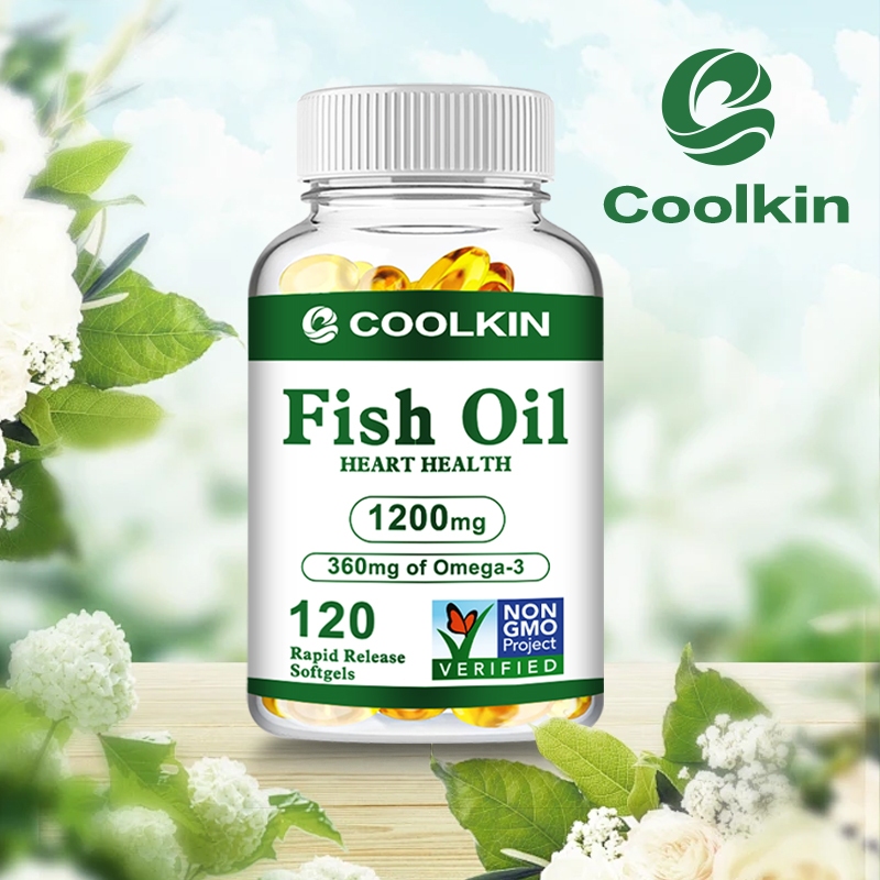 น้ำมันปลา 1200มก. OMEGA-3 - รองรับอาหารเสริมสุขภาพหัวใจ 30/60/120 แคปซูล