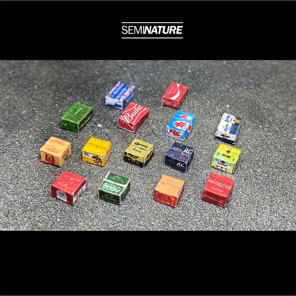 พร้อมส่ง กล่องเครื่องดื่ม กล่องเหล้าแต่งอู่ สเกล 1/64 ลายพิเศษของทางร้าน 13 แบuใหม่ ไม่ซ้ำใคร
