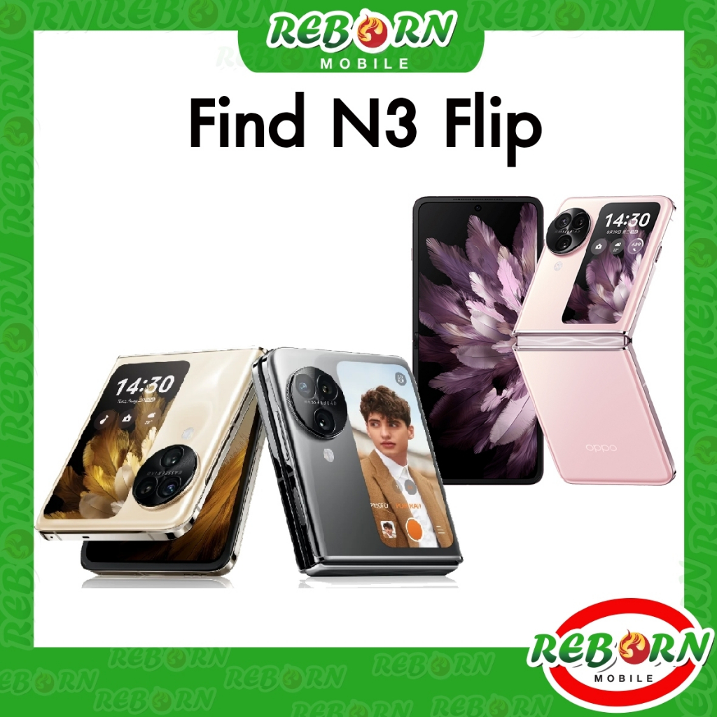 Clearance OPPO Find N3 Flip (12+256) กล้อง 50 MP ชาร์จไว 44W แบตเตอรี่ 4300 mAh by RebornMob