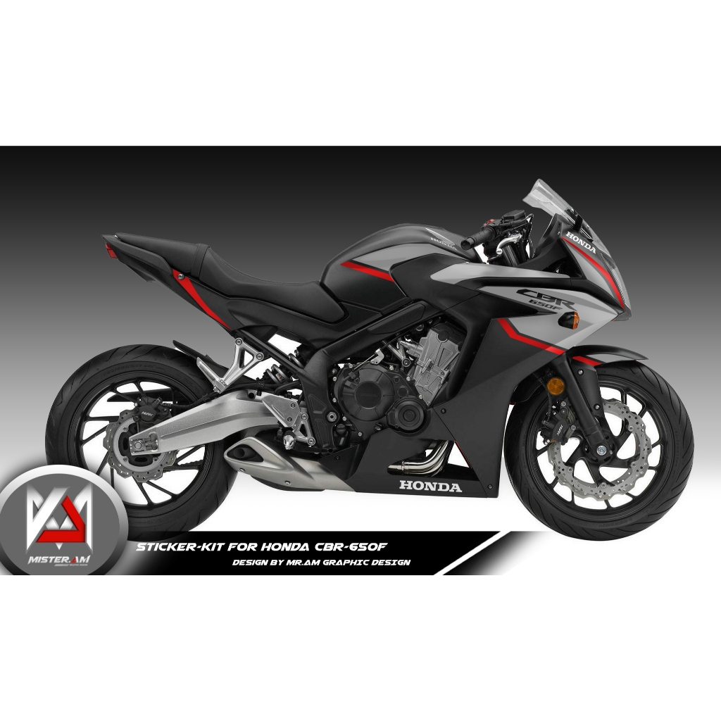 (เลือกสีด้านใน) [เกรด Premium Basic] ชุดสติ๊กเกอร์ Honda CBR650F (Mini set)