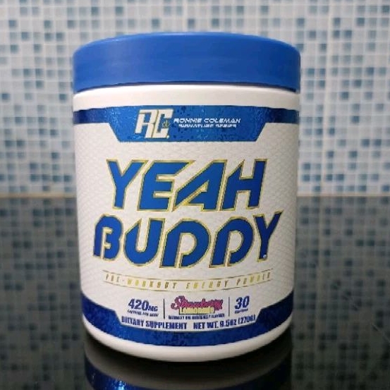 🤗Rc​ Ronnie​ coleman's  Yeah Buddy​ Pre-workout 30 servings.(เพิ่มแรงสุดโหด)​