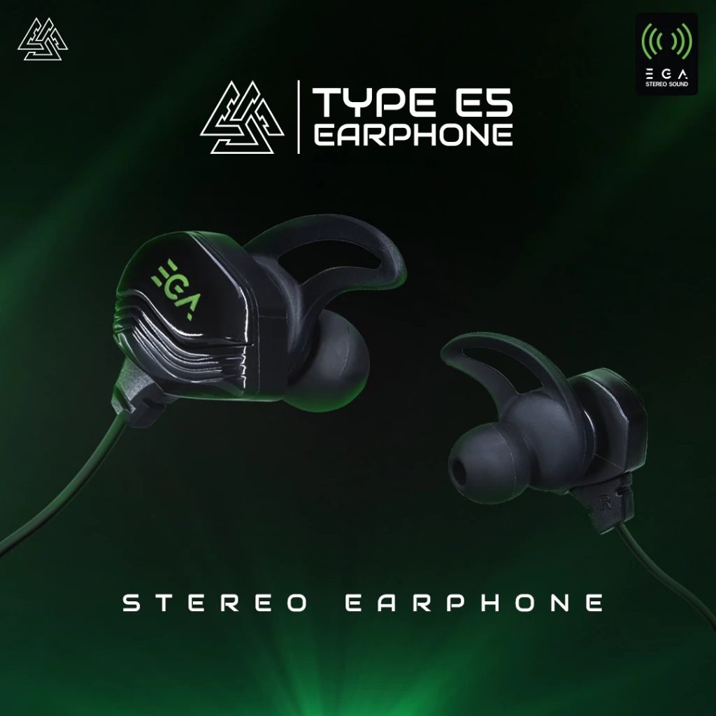 EGA TYPE E5 หูฟังอินเอีย พร้อมไมค์ยาวปรับได้ 360 องศา พอร์ตเชื่อมต่อ 3.5 [รับประกัน1ปี]