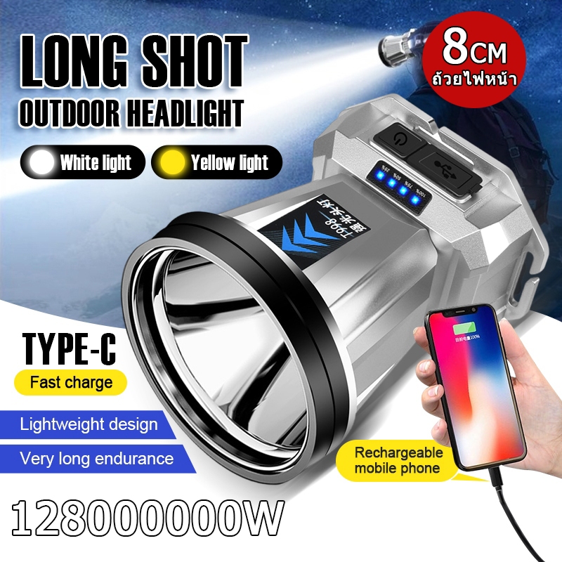 T998 ไฟฉายคาดหัว led แรงสูง ส่องแสงระยะ5KM อายุการใช้งานแบตเตอรี่ยาวนาน ตกปลากลางแจ้ง กันน้ำ