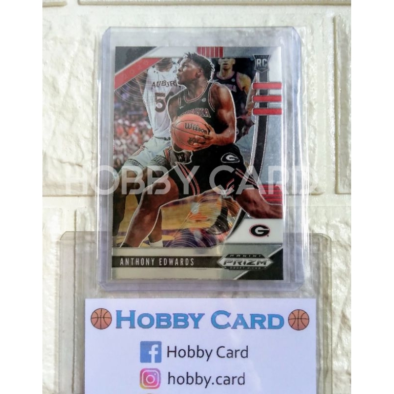 Hobby Card Panini Prizm RC Anthony Edwards Rookie DP Draft Picks พร้อมส่ง NBA Basketball การ์ดบาสเกต