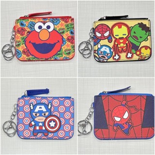 พร้อมส่ง ที่ใส่บัตร ใส่เหรียญ PU พร้อมขอเกี่ยว ลายการ์ตูน ฮี…