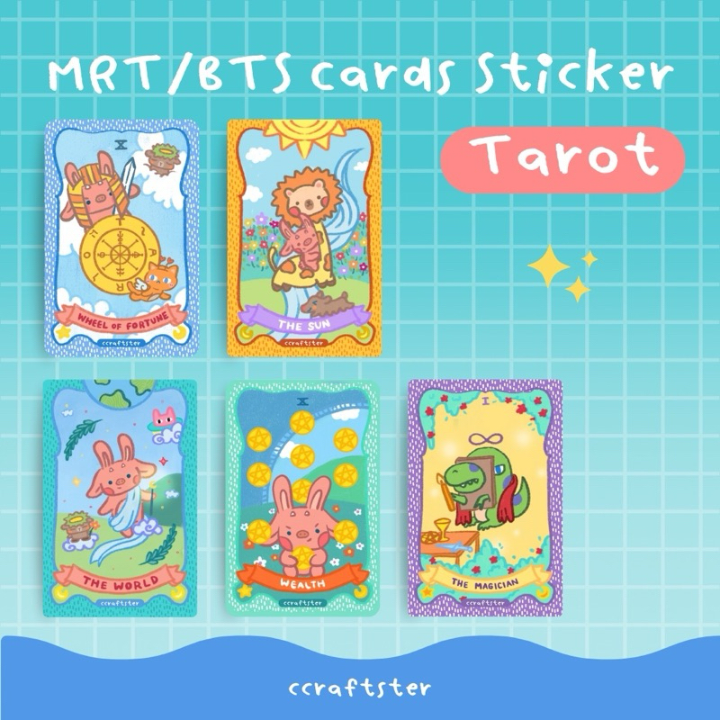 Card Sticker สติกเกอร์ติดบัตรบีทีเอส MRT BTS สติ๊กเกอร์ติดบัตร สติ้กเกอร์ไพ่ทาโรต์ Tarot สายมู ราคา ถูกที่สุด ดีลบีเคเค แกลเลอรีภาพที่ 2