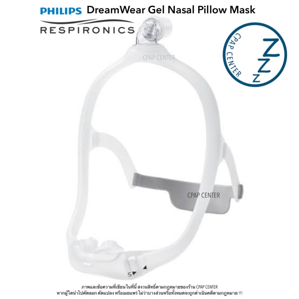 Philips Respironics DreamWear Nasal Pillow FitPack หน้ากาก DreamWear Nasal Pillow ครบชุด (รหัสสินค้า 1146468)