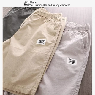 CLIFF กางเกงขาสั้นผู้ชาย ลำลองสไตล์สปอร์ต เอวยางยืด M-3XL