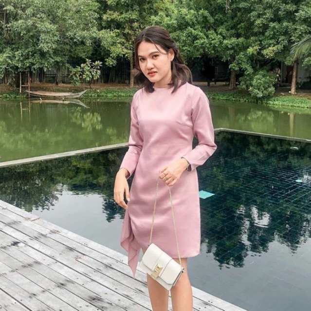 MANTIKA – (Cardi Dress) ชุดเดรสสั้นแขนยาวออกงานผ้าห้อยหรูหรา ราคา ถูกที่สุด ดีลบีเคเค แกลเลอรีภาพที่ 5