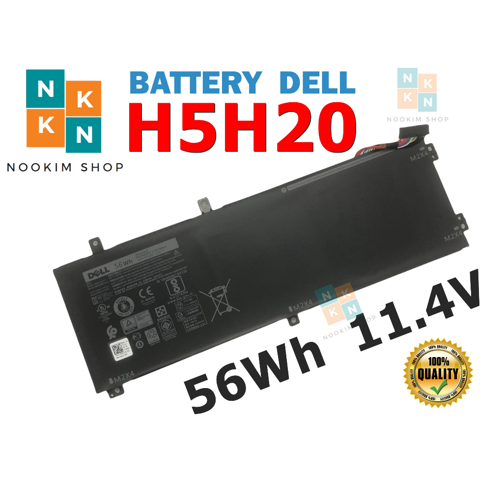 Dell แบตเตอรี่ H5H20 ของแท้ (สำหรับ XPS 15 9560 9570 Precision 15 5520 Inspiron 7590 7591) Dell Battery Notebook เดล