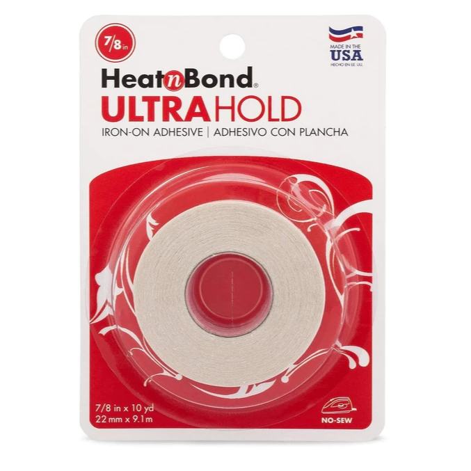 เทปกาวติดผ้า 2 หน้า แบบรีด ไม่ต้องเย็บริม Heat n Bond UltraHold Iron-On Adhesive (1.5 ซม. x 10 หลา)