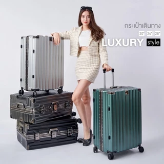 Suissewin กระเป๋าเดินทางล้อลาก โครงอะลูมิเนียม ระบบล็อคมาตราฐาน มีที่ห้อยสัมภาระด้านหน้า รุ่น M202