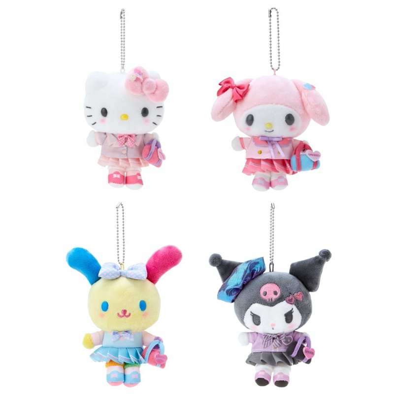 พวงกุญแจ Sanrio คอล Happy school days ของแท้จากญี่ปุ่น