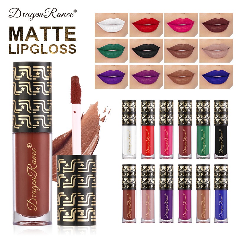 พร้อมส่ง!! ลิปสติกจิ้มจุ่ม ลิปแมท สีแฟนซีฮาโลวีน ลิปสีขาว ลิปสีดำ