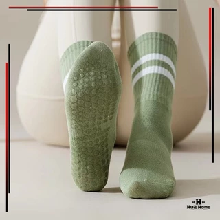 ถุงเท้าปุ่มกันลื่น YOGA SOCK ถุงเท้าบัลเล่ต์ พิลาทิส ฟิตเนส สําหรับผู้หญิง ระบายอากาศได้ถึงเหมาะสำหรับโยคะ