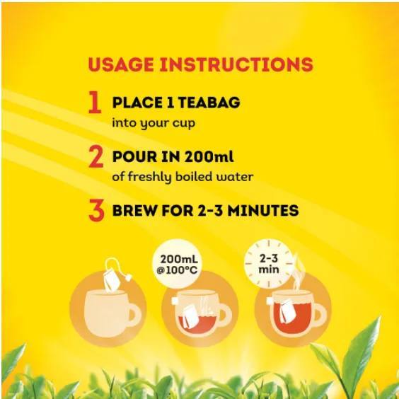 Lipton ชาลิปตันแบบซองจุ่ม กล่อง 100 ซอง × 2 กรัม มีเรทส่งทักแชต - รูปที่ 2