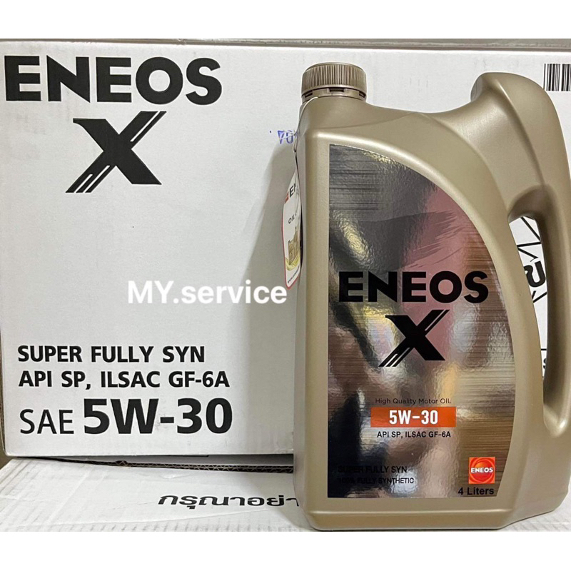 ผ่อนได้น้ำมันเครื่อง eneos 5w-30รถเบนซิน สังเคราะห์แท้100% ขนาด4ลิตร