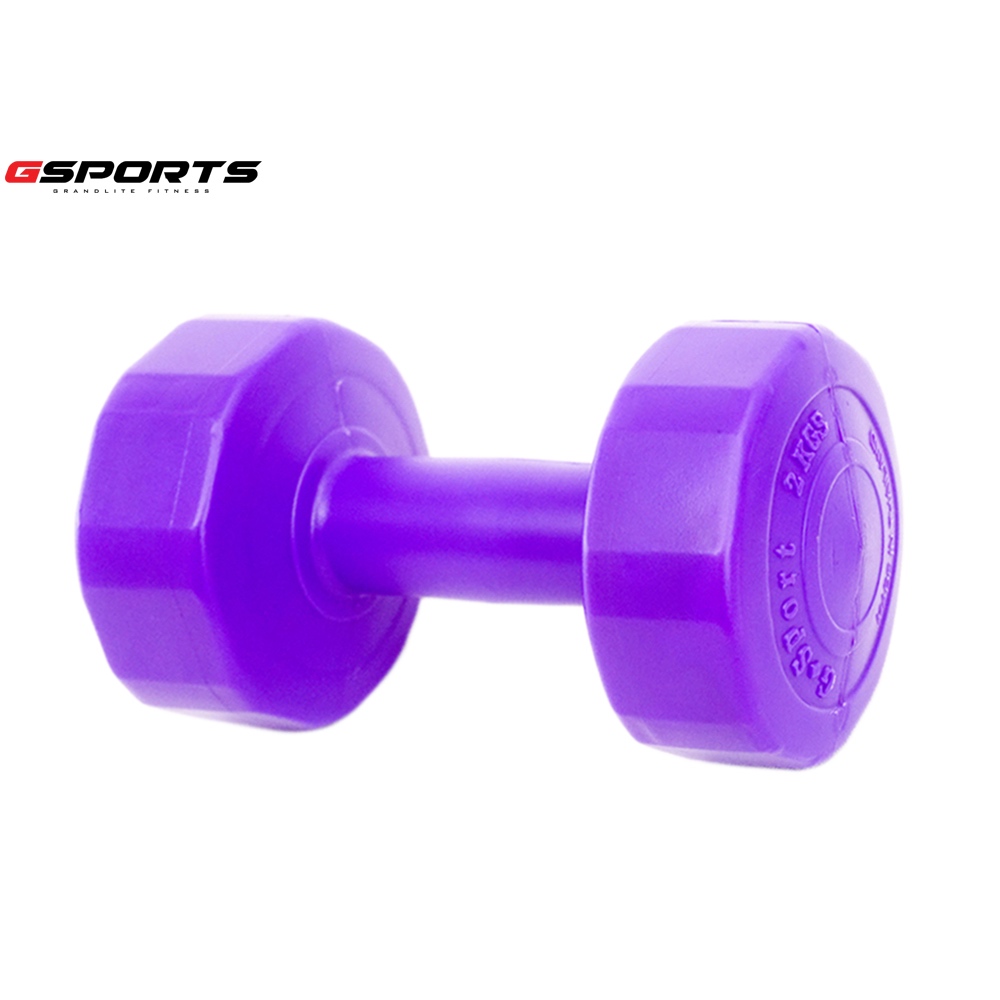 GSports ดัมเบลพลาสติก 2 kg จำนวน 1 ชิ้น Dumbbell 2kg รุ่น AD62520