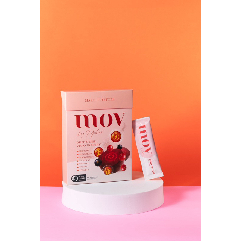 MOV by Pplus dietary supplement product มูฟ วิตามินรวมและสารสกัดพิเศษจากบีทรูท และเคอร์แรนซ์ เพื่อพล