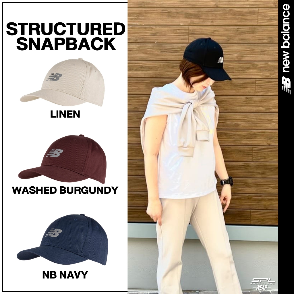 New Balance นิวบาลานซ์ หมวกแก๊ป หมวกกีฬา NB UX Structured Snapback LAH41013 (1100)