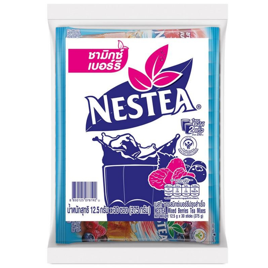 เนสที ชารสมิกซ์เบอร์รี่ปรุงสำเร็จ NESTEA Mixed Berries Tea Mixes 12.5 g 30 sachets
