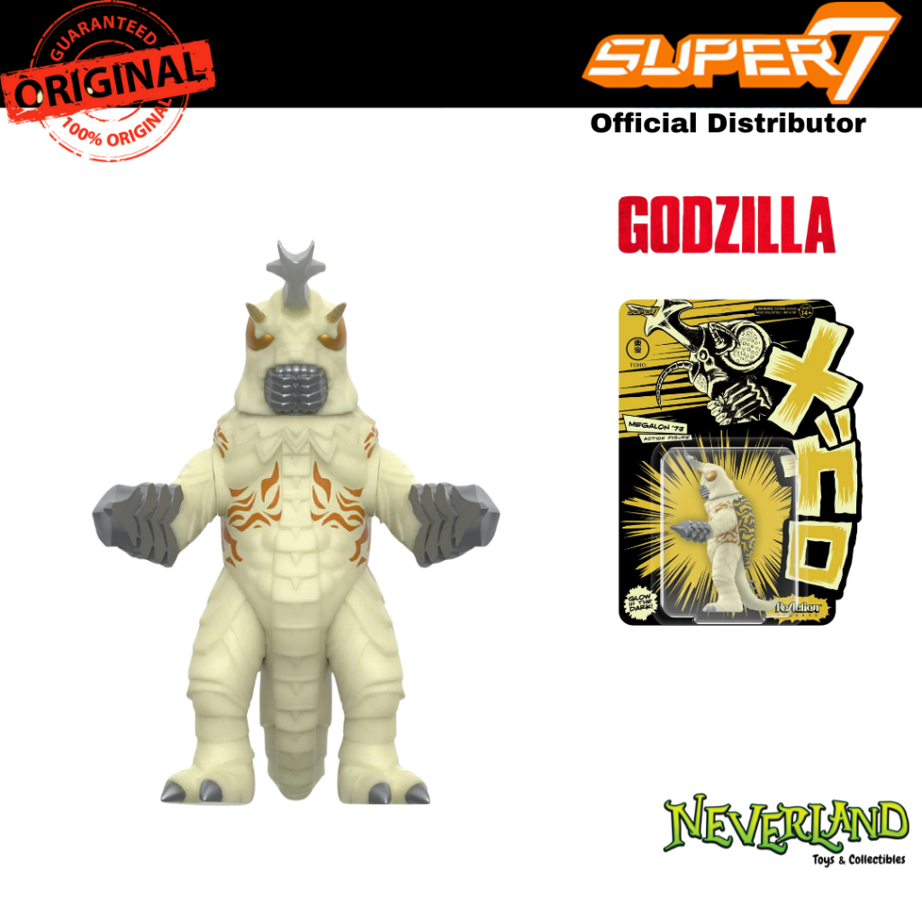 Super7 Toho Godzilla Megalon (Glow) Wave 5 (Godzilla Day) ReAction Figure