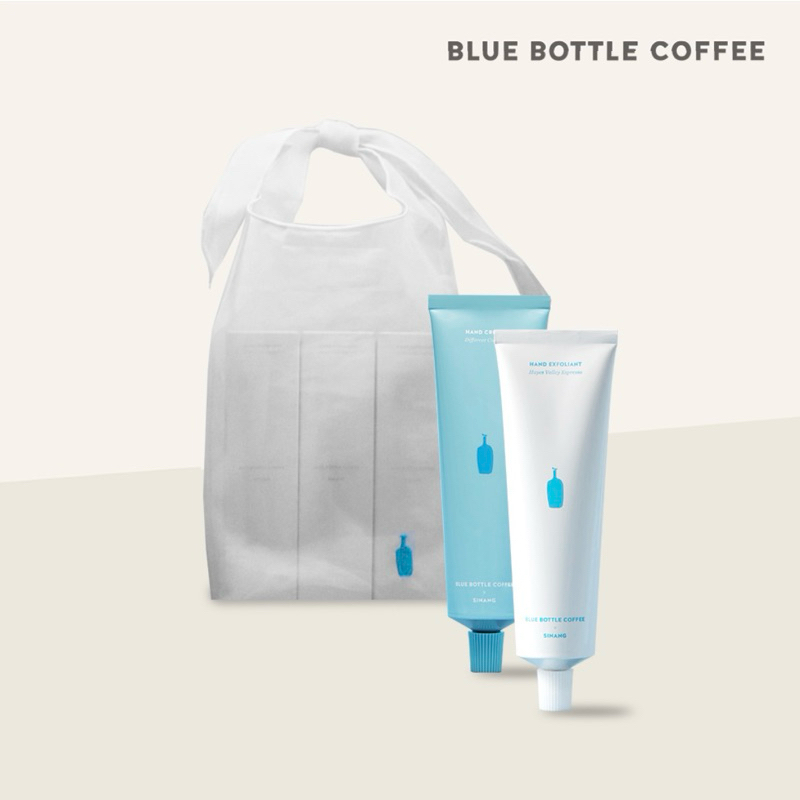 [Blue Bottle Korea] Blue Bottle Hand care set (expoliant & cream + Pouch) 🇰🇷