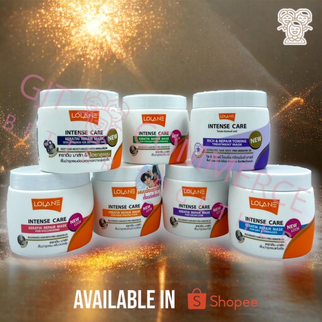 โลแลน อินเทนซ์ แคร์ เคราติน รีแพร์ มาส์ก 200 มล. (Lolane Intense Care Keratin Repair Mask 200 ml.)