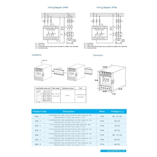 WIP W-OP4 OP2 Phase Protector ป้องกันมอเตอร์ไหม้ ไฟตก ไฟเกิน OP4 3P3W 3P4W รับประกัน 3 ปีเต็ม