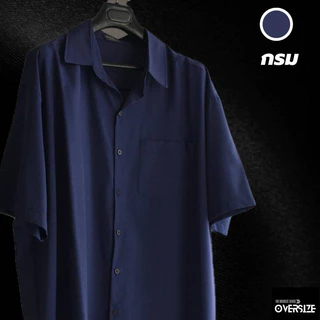 สีใหม่มาเพิ่ม! เสื้อเชิ้ต-ฮาวายสีพื้น 3x-9xl ผ้าเย็นใส่สบายมาก ทรงสวย