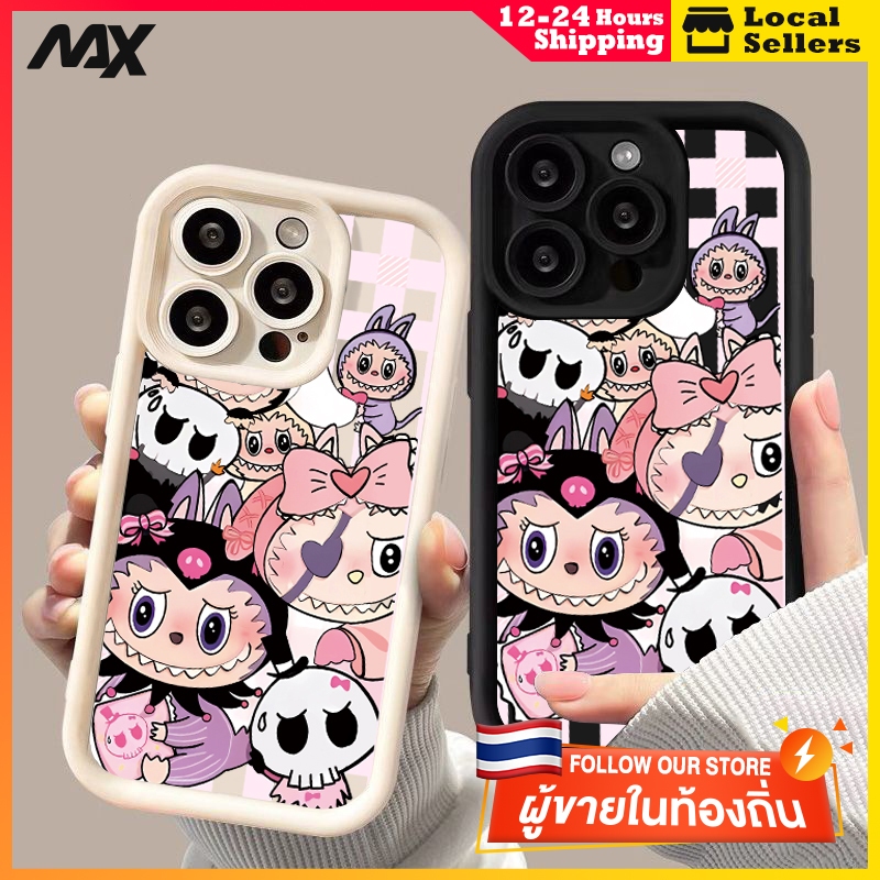 เคสเกาหลี ส่งจากไทย การ์ตูนน่ารัก เคสไอโฟน labubu 11 12 13 14 15plus 15 pro max XS 12 13pro 6P 7P 8P 14plus 12Pro