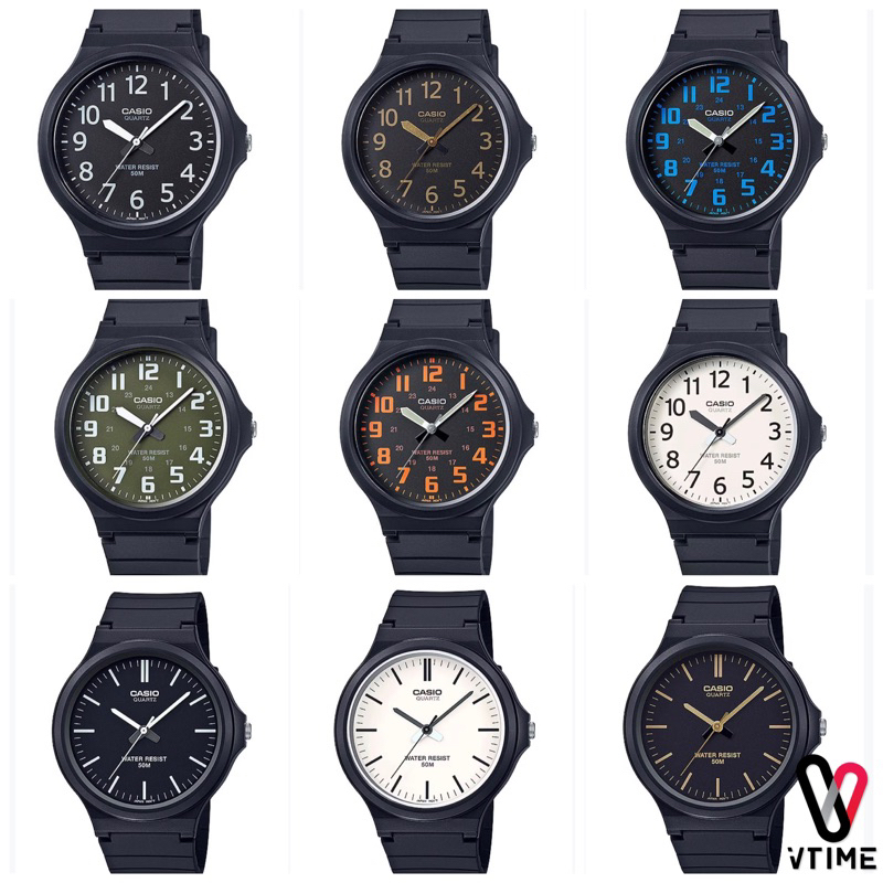 CASIO นาฬิกาข้อมือ รุ่น MW-240-1B | MW-240-1E2 | MW-240-7B | MW-240-3B
