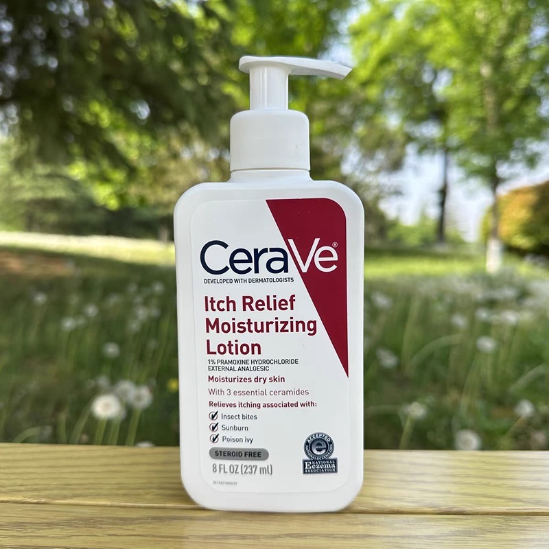CeraVe Itch Relief Moisturizing Lotion 237ml Moisturizing dry skin โลชั่นบำรุงผิว ช่วยบรรเทาอาการคันชั่วคราว