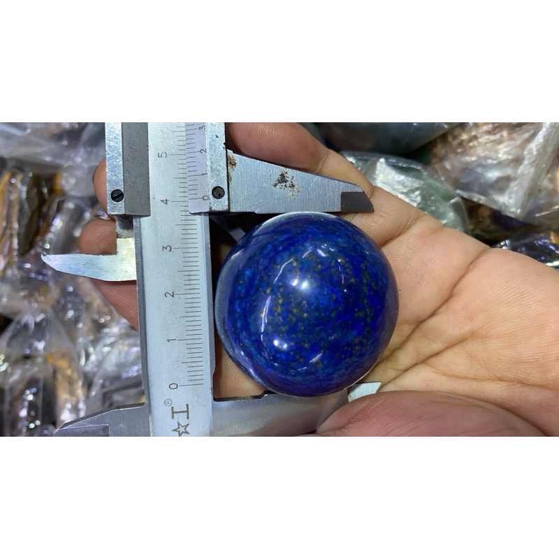✨LAPIS LAZULI ลาพิสลาซูลรี่กลม 4cm,5cm แร่ธรรมชาติ หินแท้หินแห่งพลังอำนาจค้าขาย ฮวงจุ้ย เหมาะกับทุกราศี - รูปที่ 6