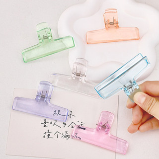 [พร้อมส่ง] คลิปเยลลี่อะคริลิคใส ins คลิปหนีบกระดาษ เครื่องเข…